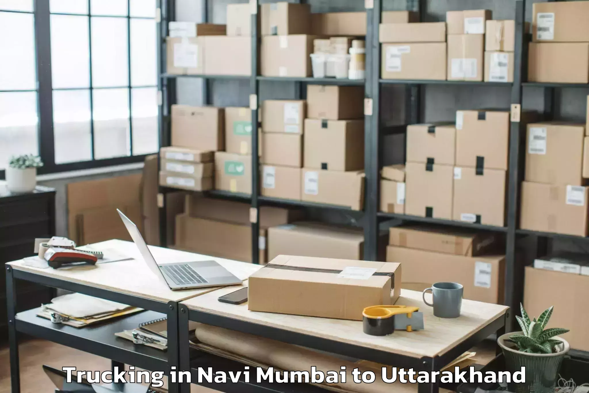 Hassle-Free Navi Mumbai to Tharali Trucking